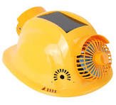 Solar Safety Helmet with LED Light & Fan view 2