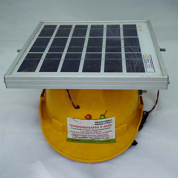 Solar Safety Helmet with LED Light & Fan